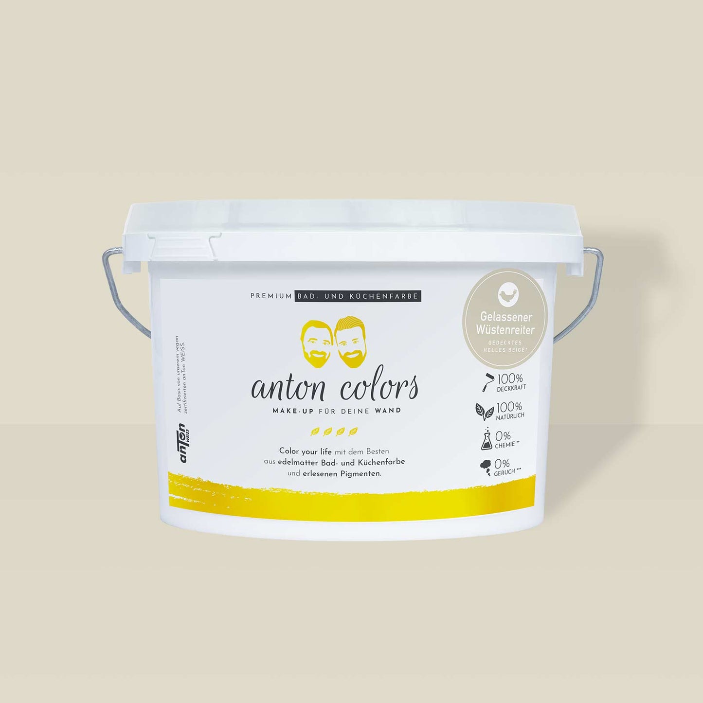 anton colors - Gelassener Wüstenreiter (gedecktes helles Beige)