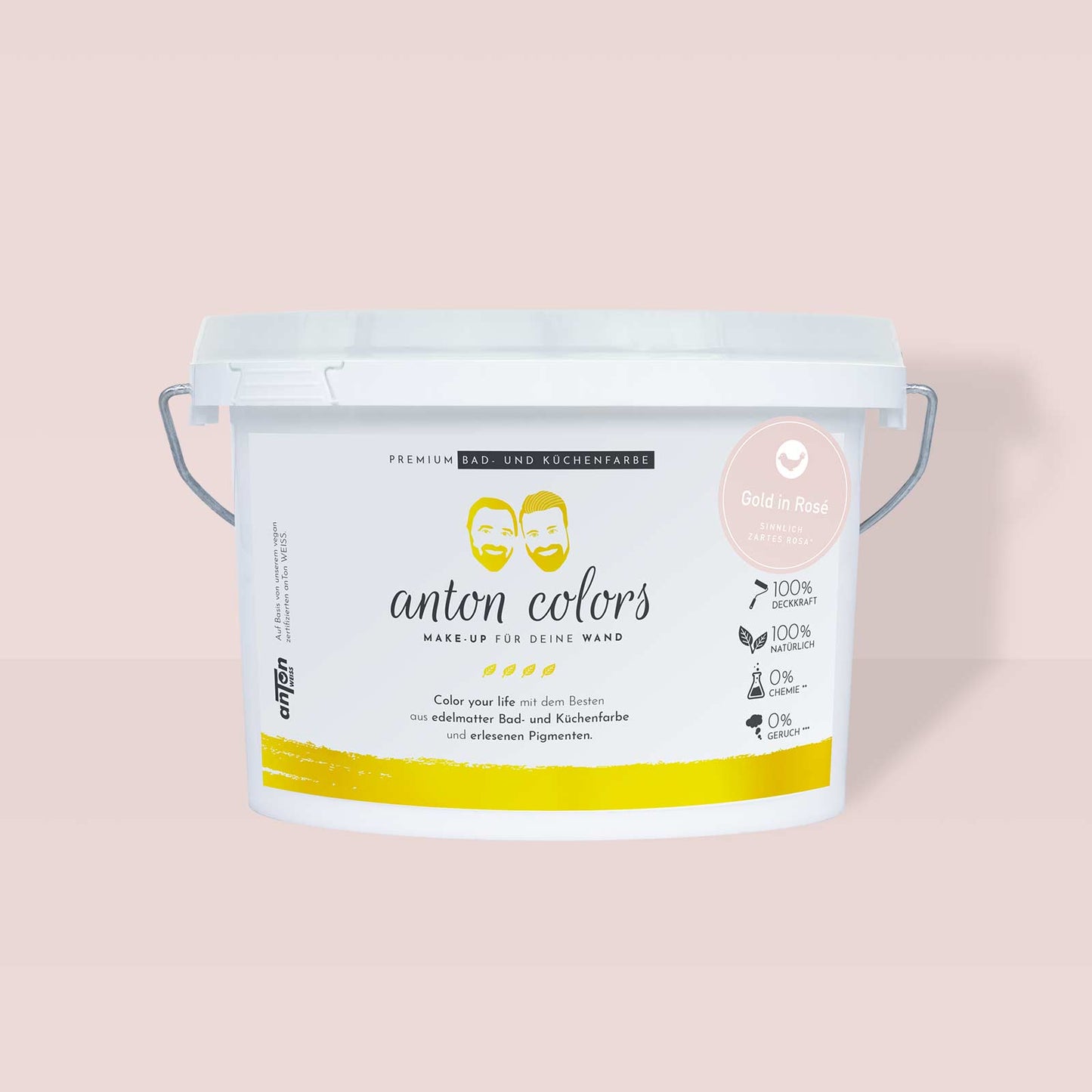 anton colors - Gold in Rosé (sinnlich zartes Rosa)
