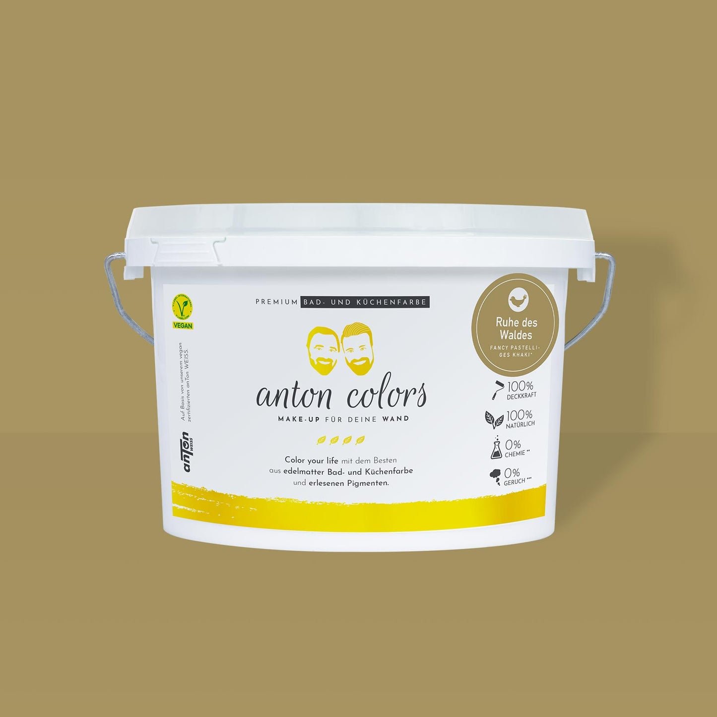 anton colors - Ruhe des Waldes (fancy pastelliges Khaki)