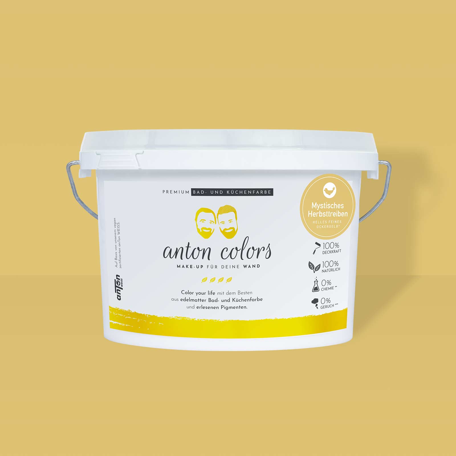 anton colors - Mystisches Herbsttreiben (helles feines Ockergelb)