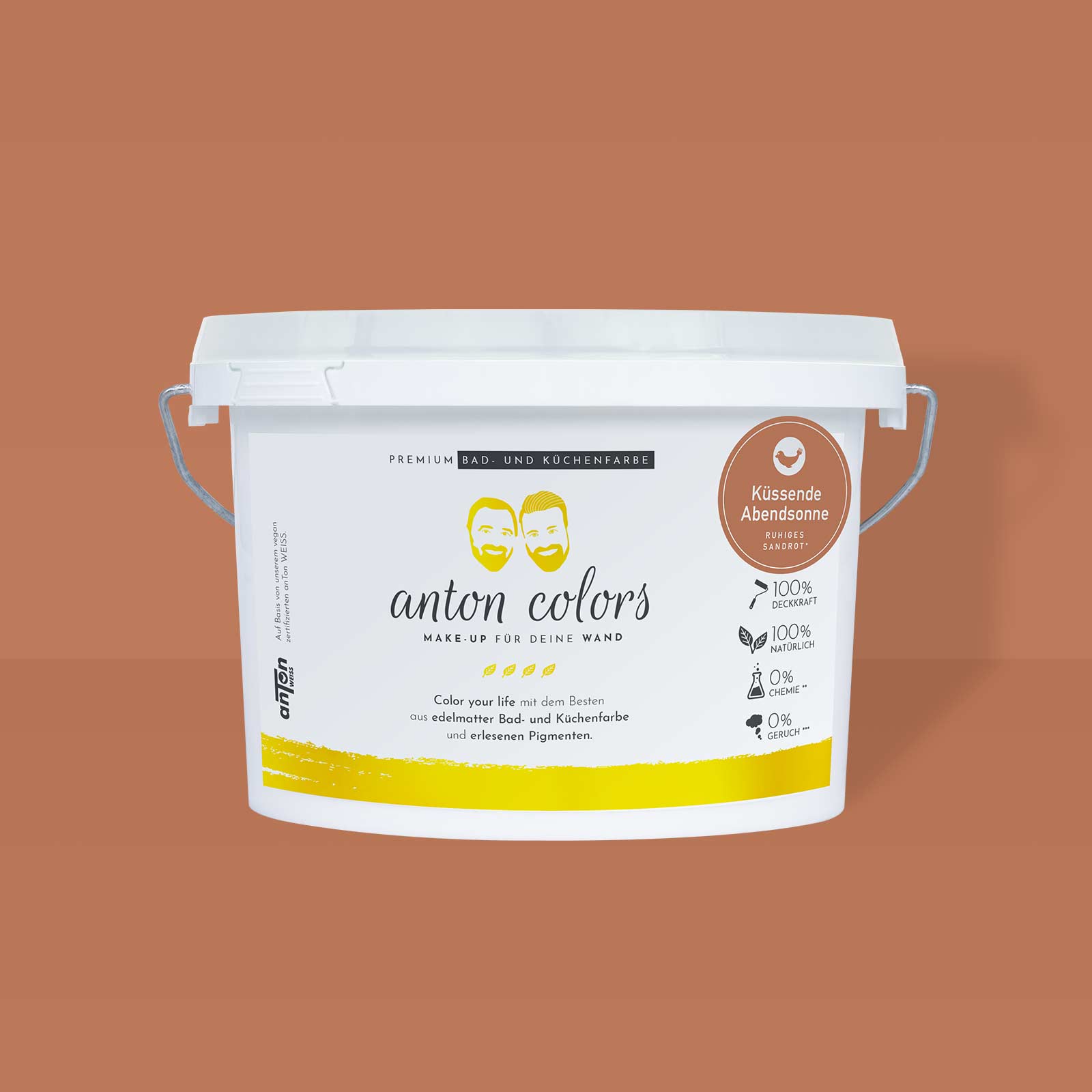 anton colors - Küssende Abendsonne (ruhiges Sandrot)