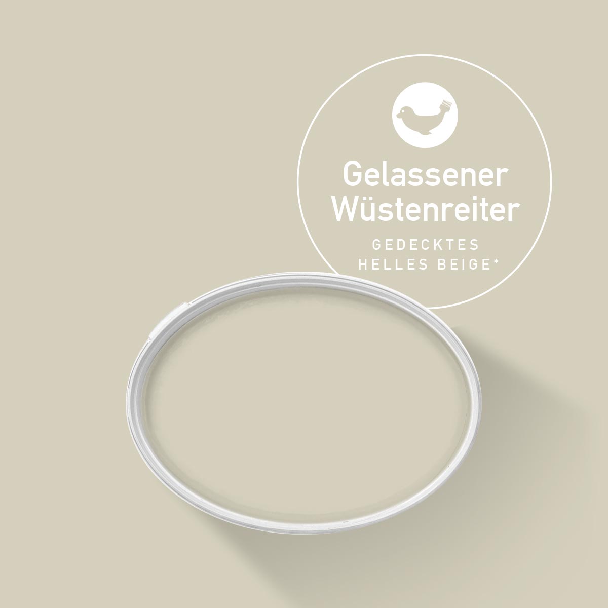anton colors - Gelassener Wüstenreiter (gedecktes helles Beige)