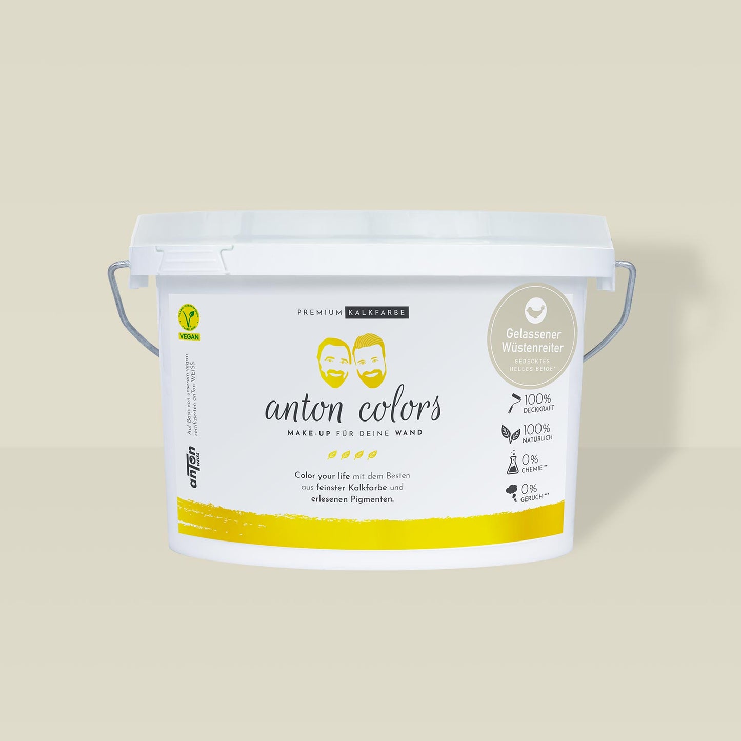 anton colors - Gelassener Wüstenreiter (gedecktes helles Beige)