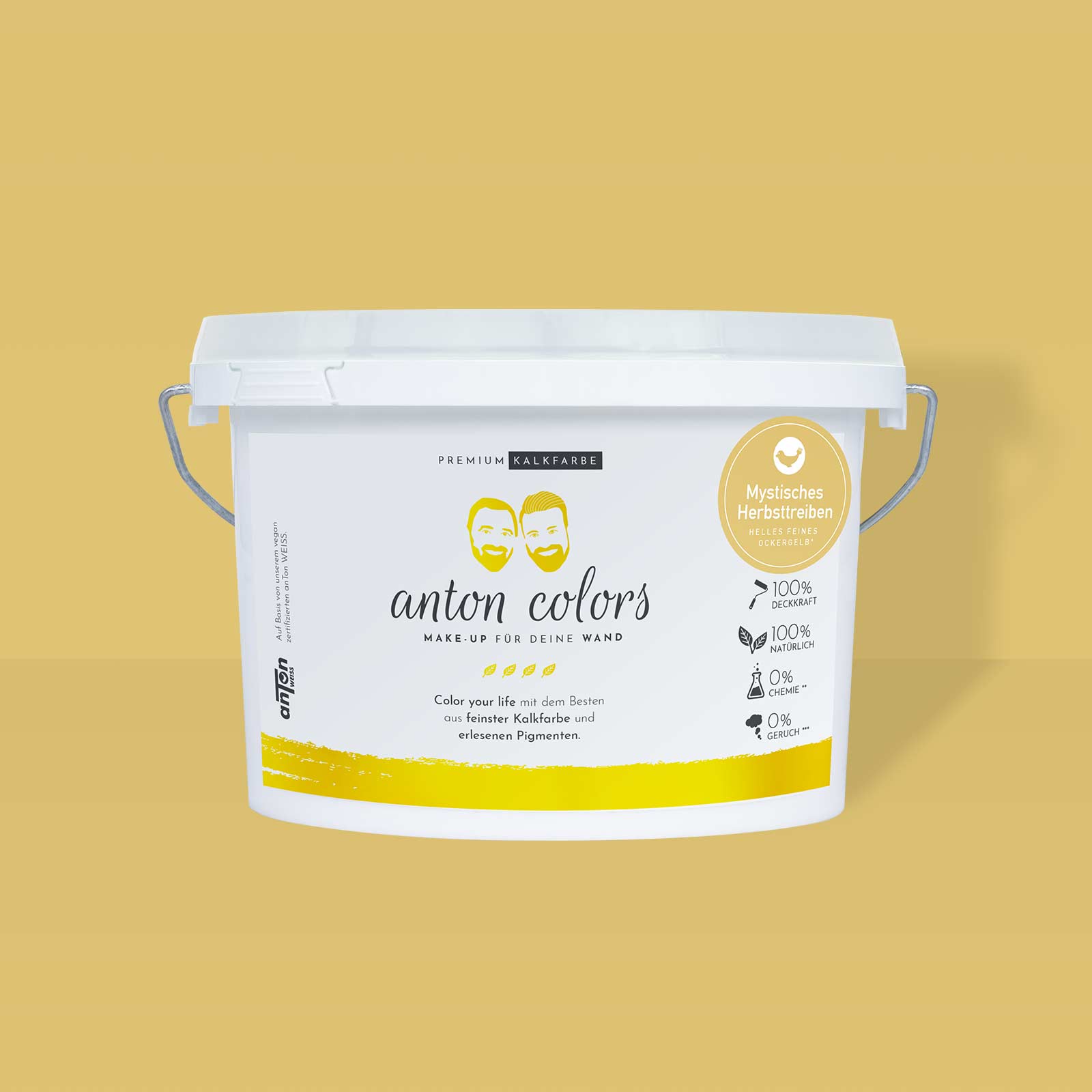 anton colors - Mystisches Herbsttreiben (helles feines Ockergelb)