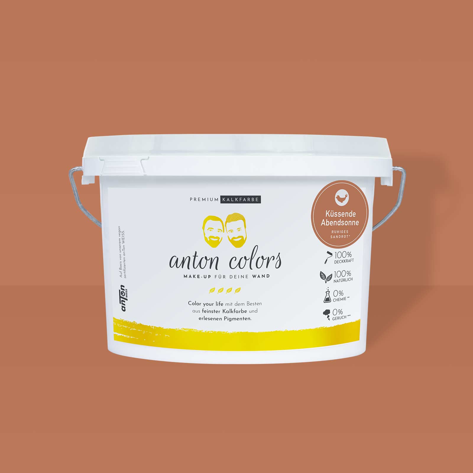 anton colors - Küssende Abendsonne (ruhiges Sandrot)