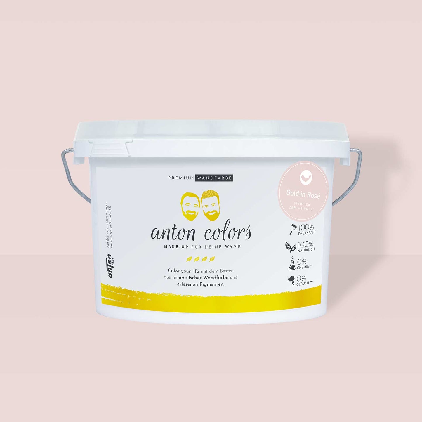 anton colors - Gold in Rosé (sinnlich zartes Rosa)