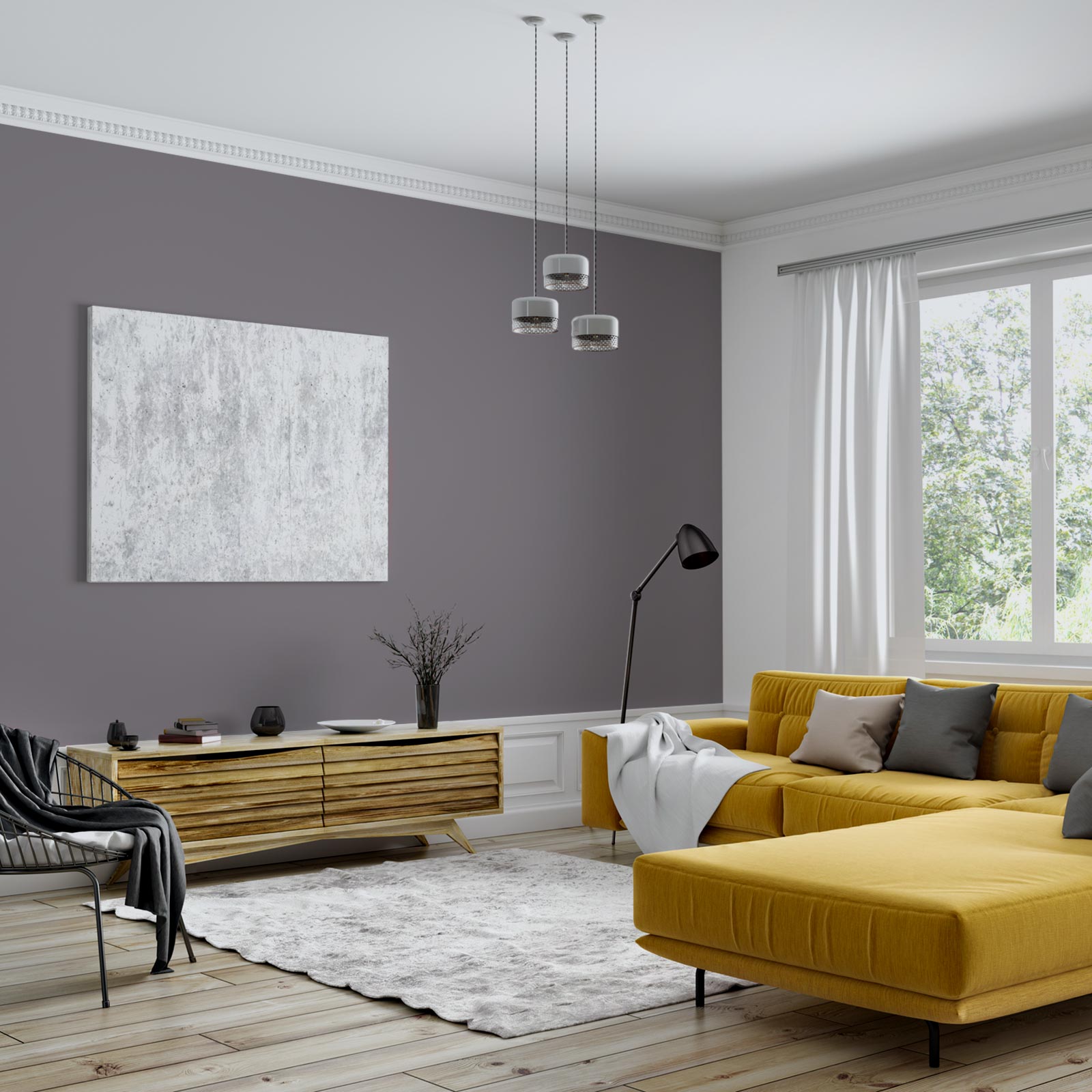 Wandfarbe Athrazitgrau