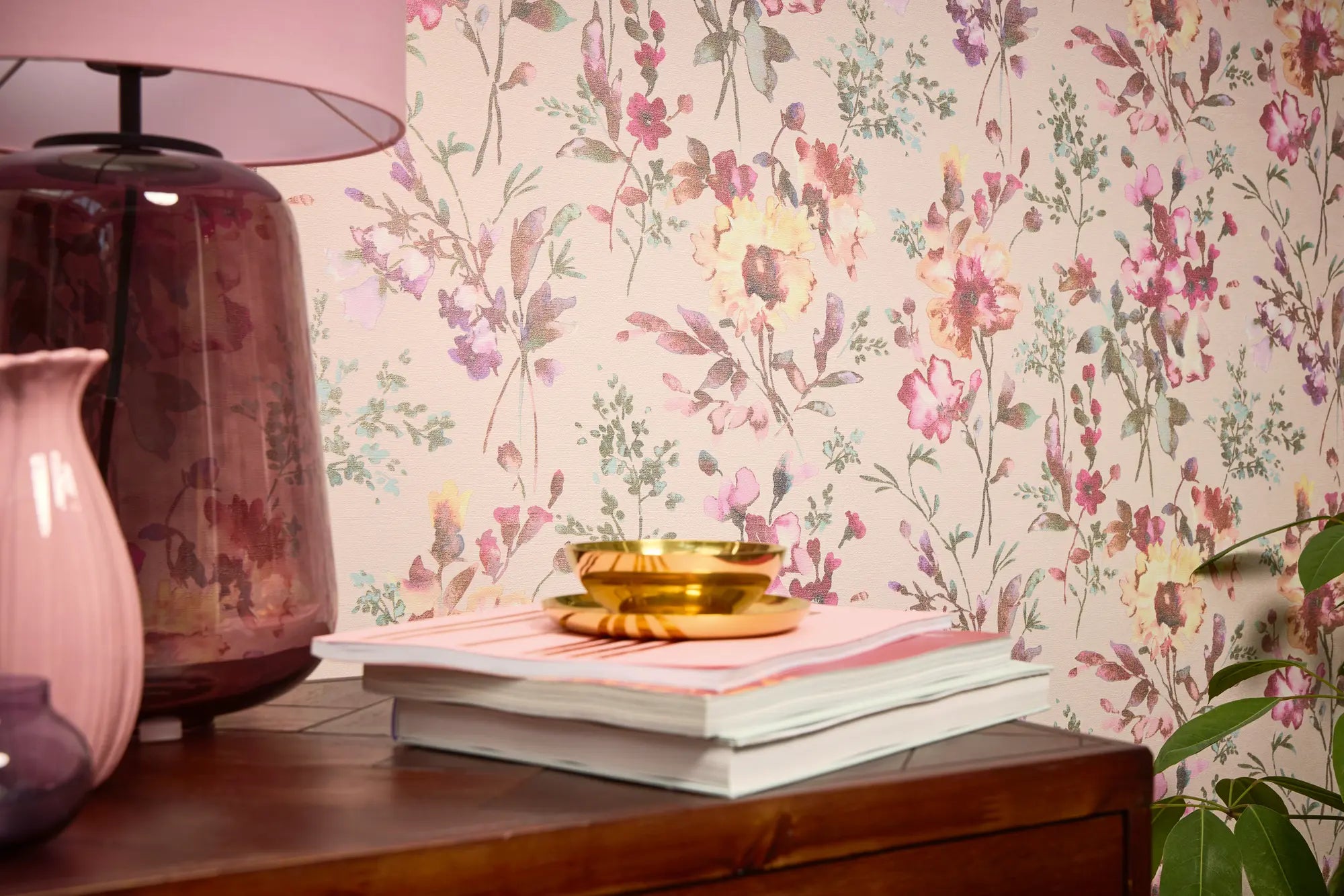 Lárt floral | Vliestapete