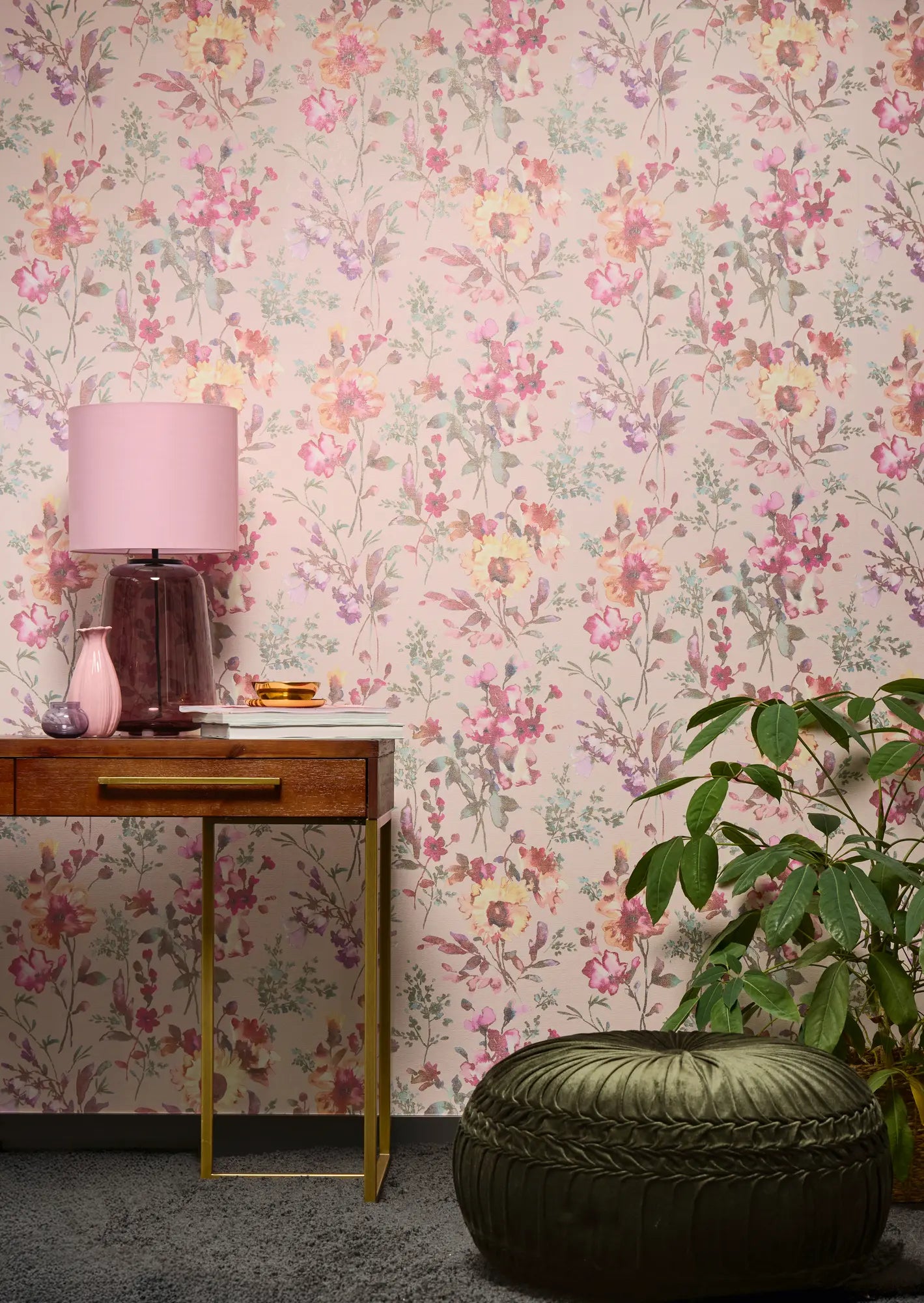 Lárt floral | Vliestapete