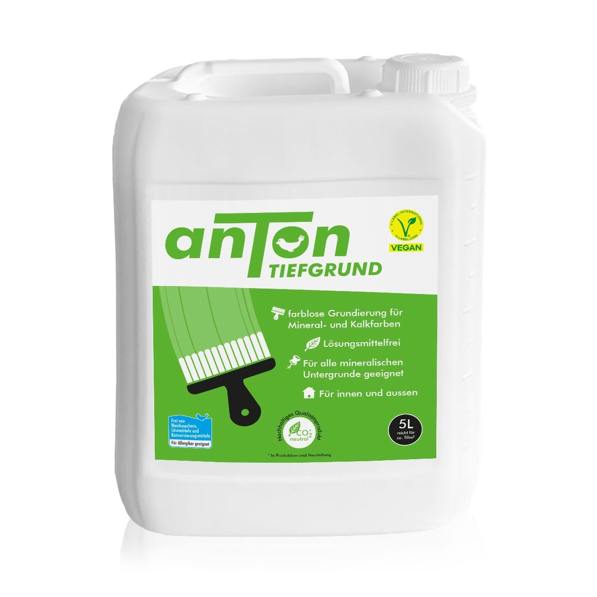 anTon Tiefgrund (Tiefengrund) - farblose Grundierung gegen Schimmel