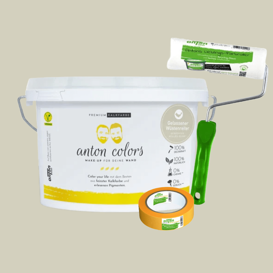 anton colors - Basic Set: Wähle aus 11 Farbtönen + Farbroller + Washi-Tape