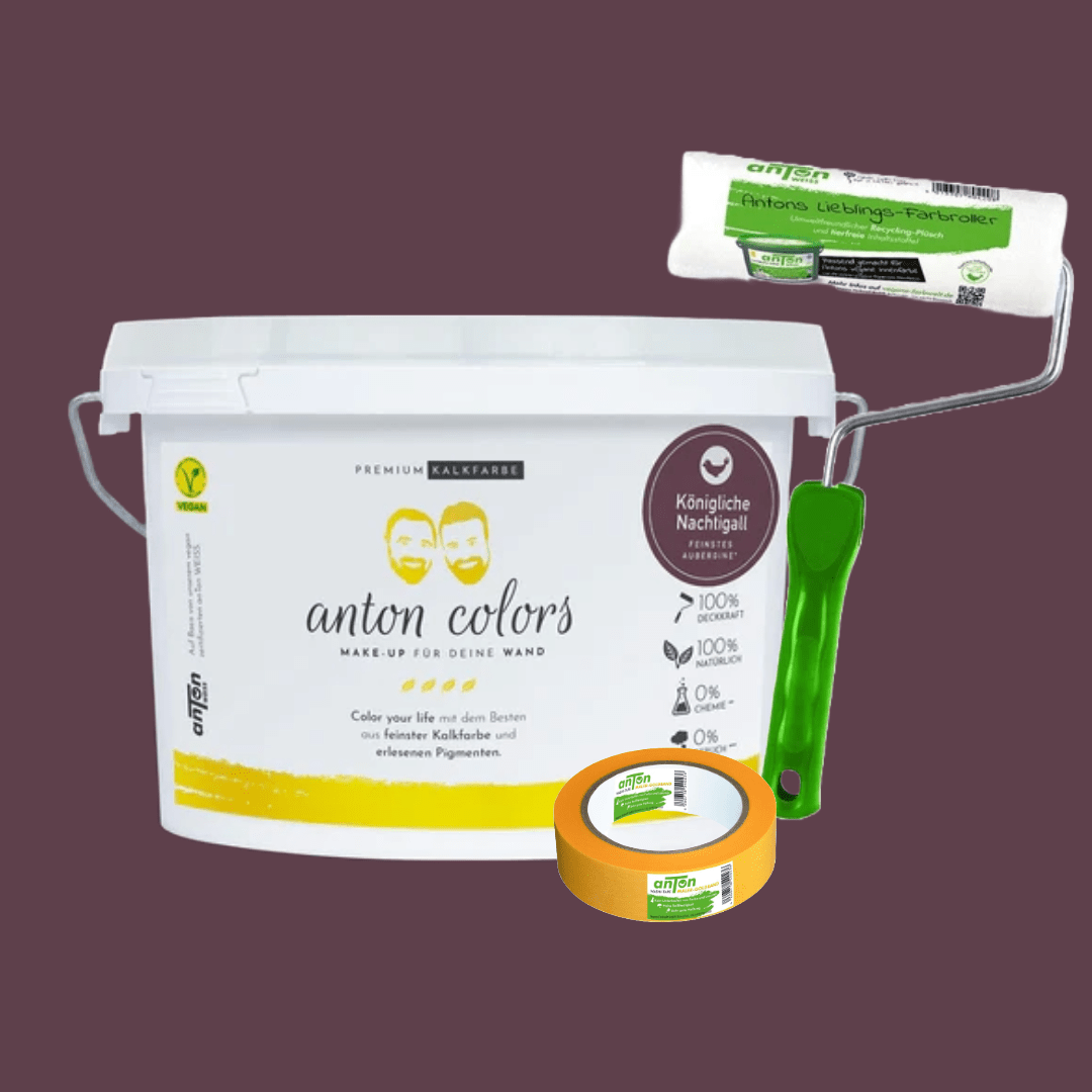 anton colors - Basic Set: Wähle aus 11 Farbtönen + Farbroller + Washi-Tape