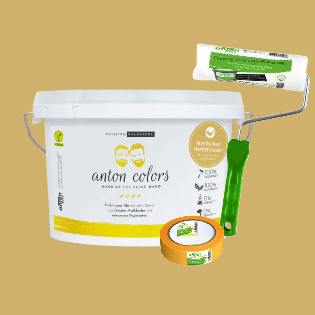 anton colors - Basic Set: Wähle aus 11 Farbtönen + Farbroller + Washi-Tape