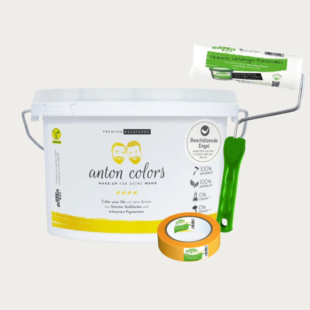 anton colors - Basic Set: Wähle aus 11 Farbtönen + Farbroller + Washi-Tape