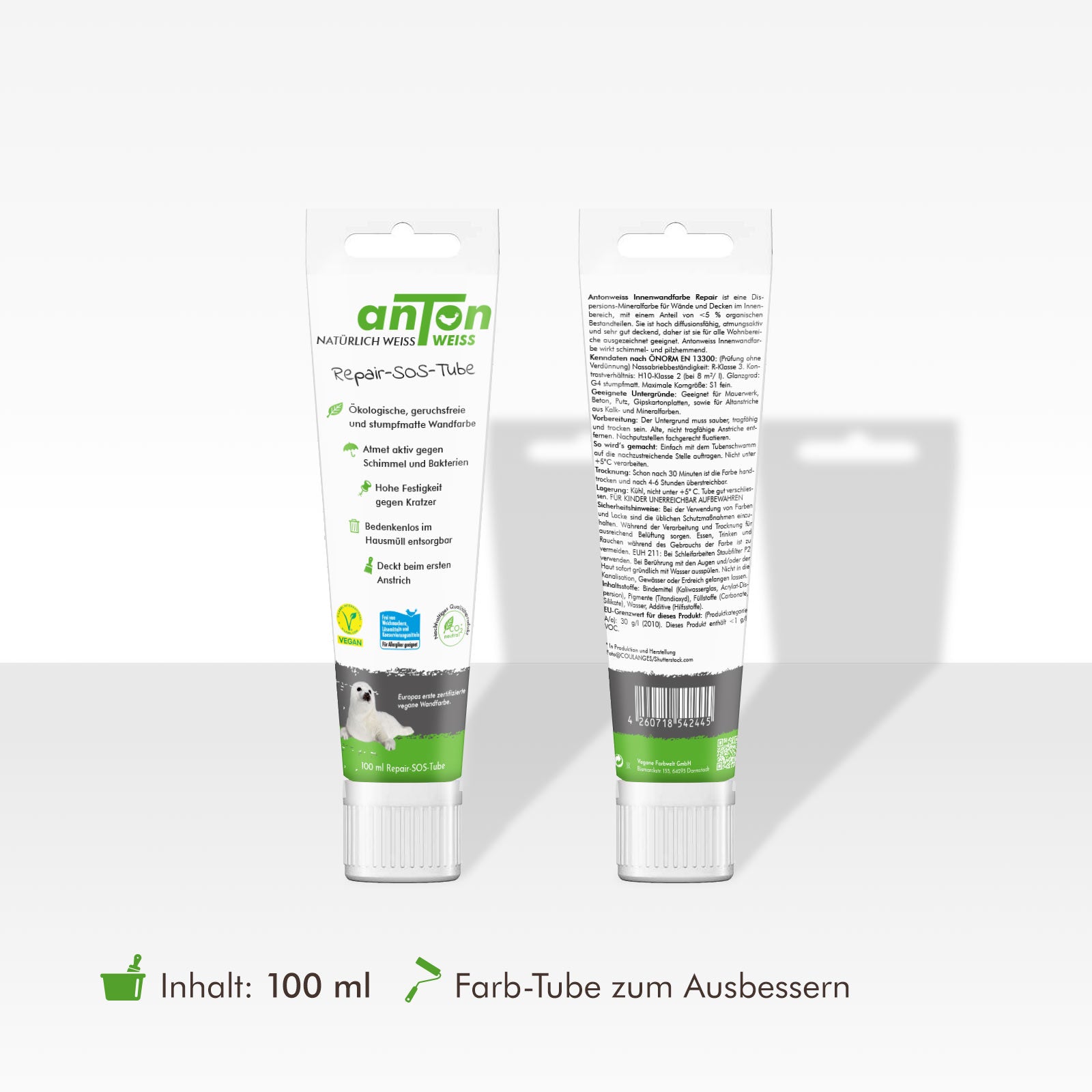anTon WEISS Wandfarbe – ökologische, geruchsfreie, VOC-freie Silikatfarbe