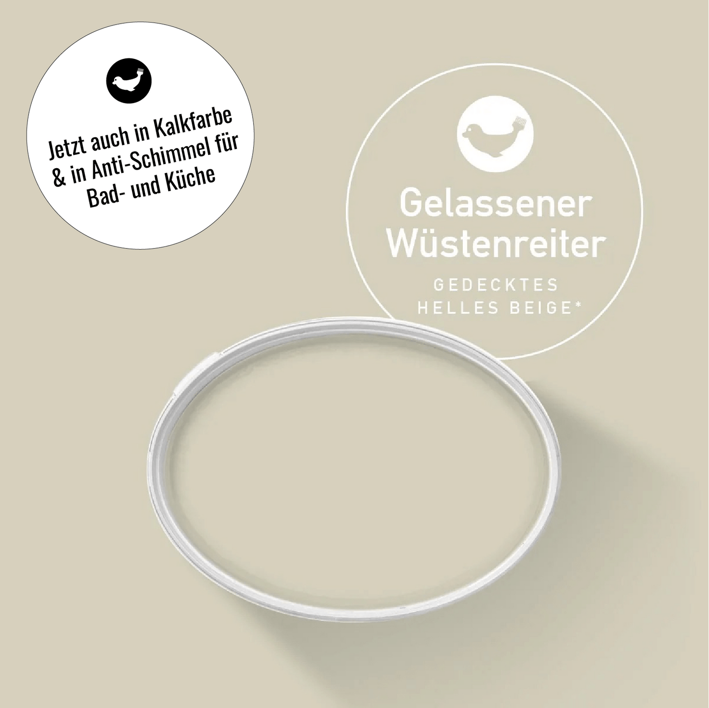 anton colors - Gelassener Wüstenreiter (gedecktes helles Beige)