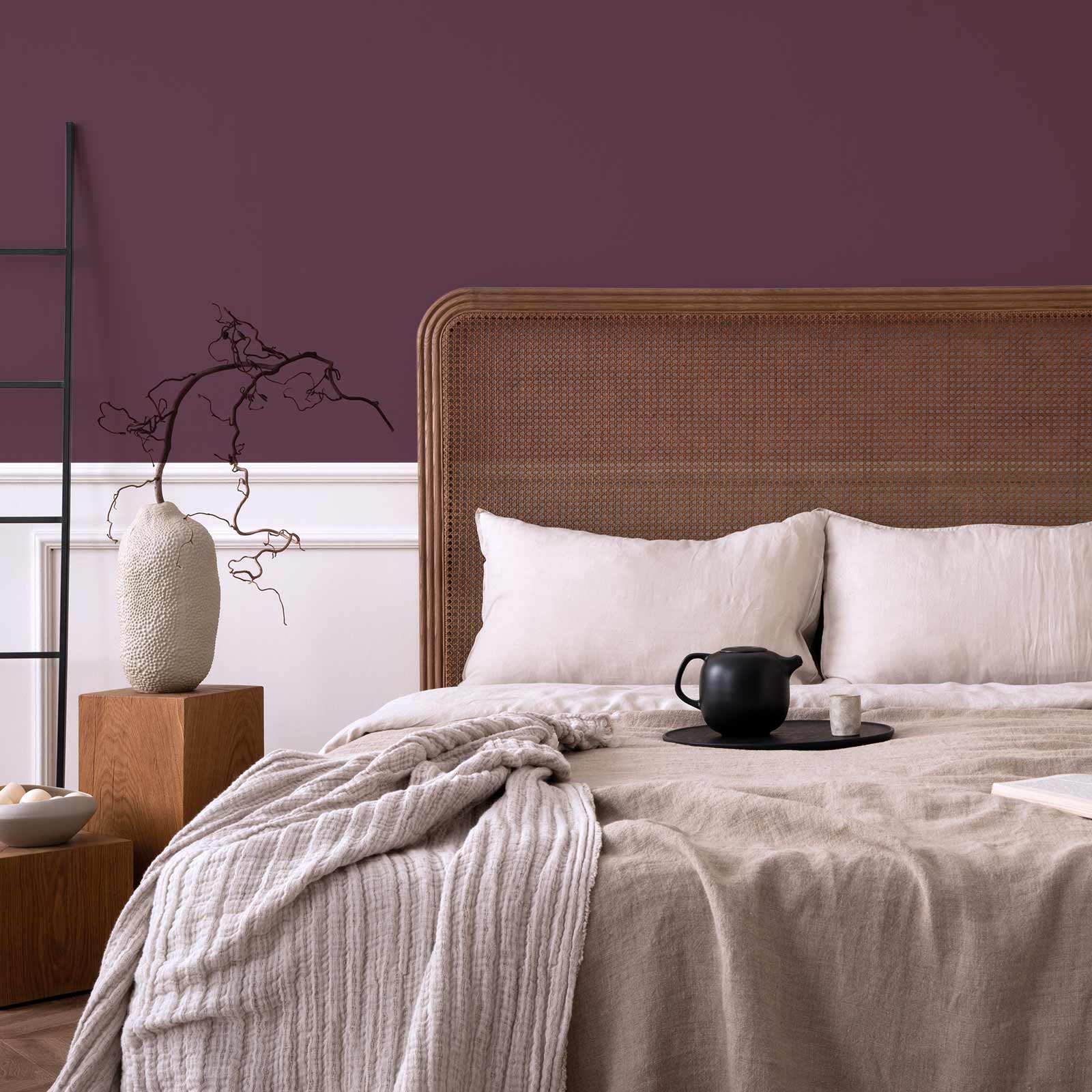 anton colors - Königliche Nachtigall (feinstes Aubergine)