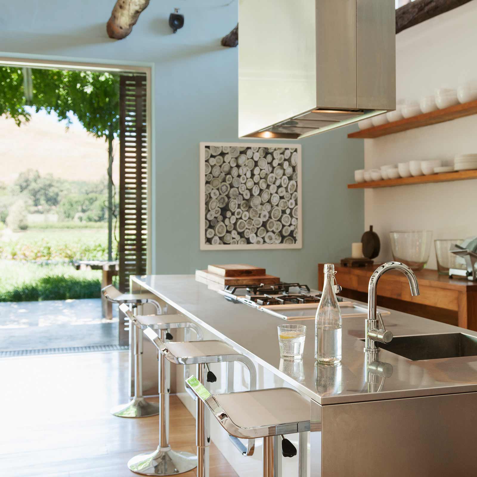 Wandfarbe Himmelblau