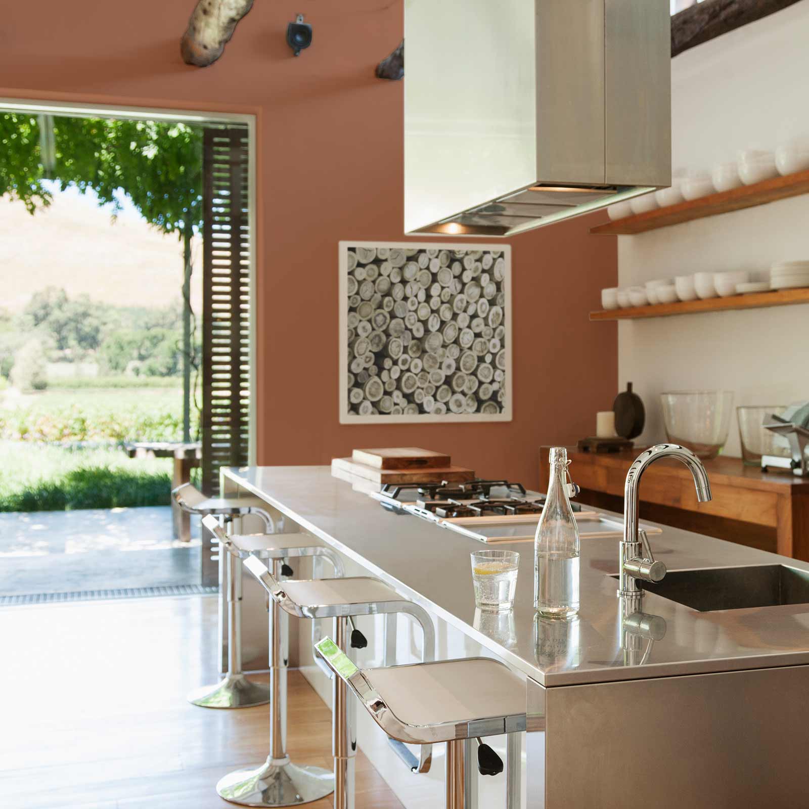 anton colors - Küssende Abendsonne (ruhiges Sandrot)