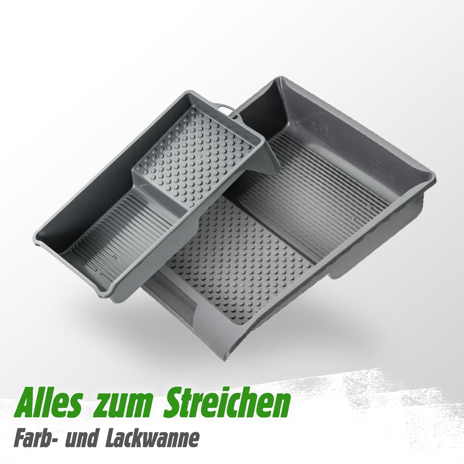 Farbwanne für verschiedene Farbrollen