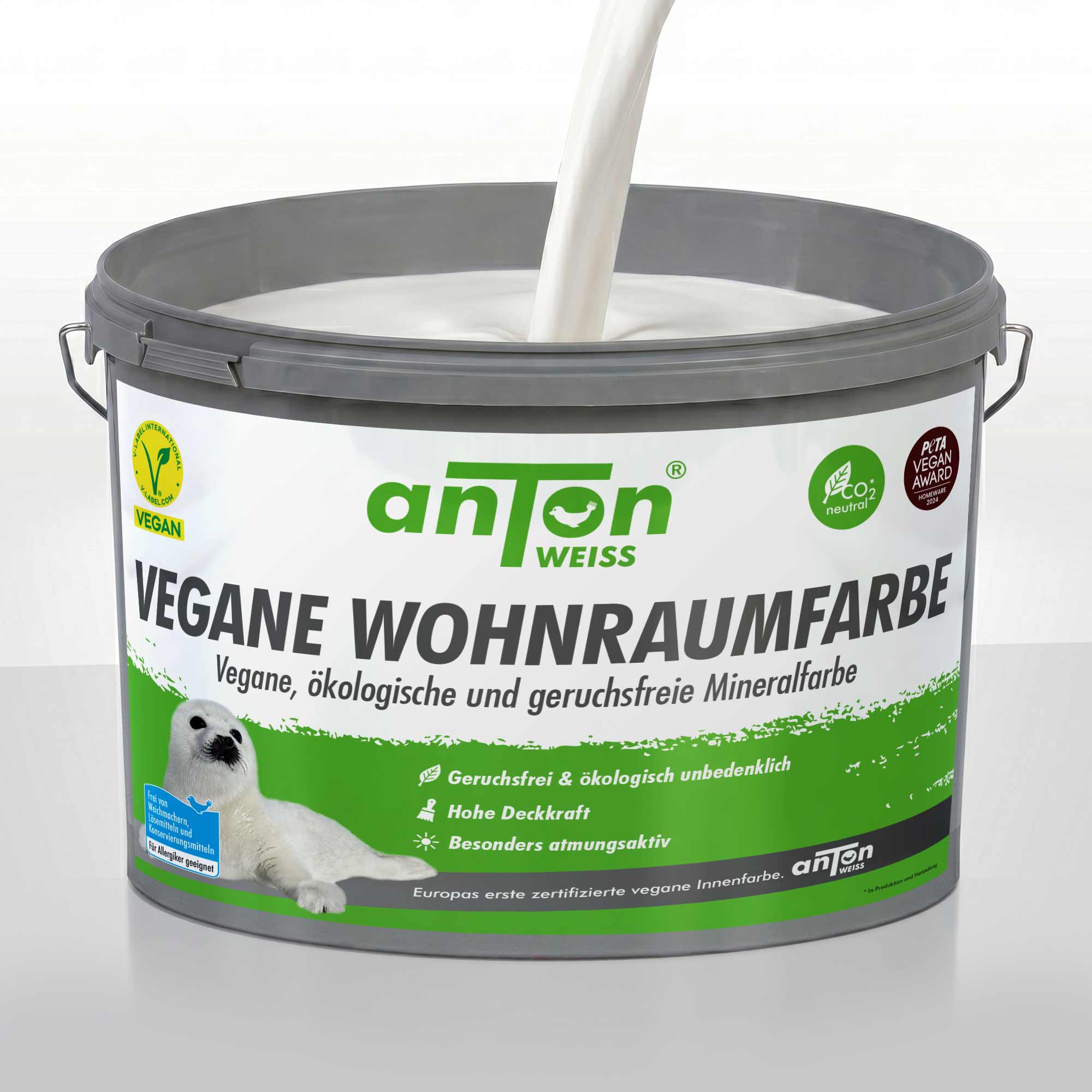 Vegane Wohnraumfarbe – natürlich weiß
