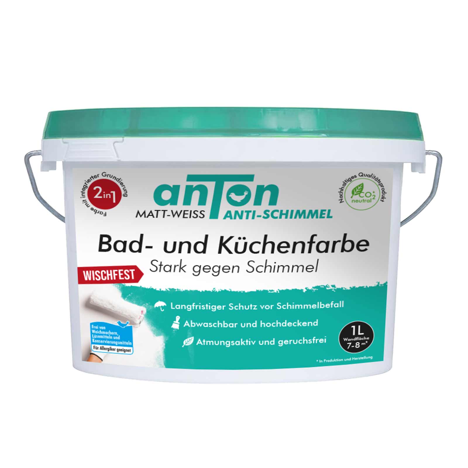 anTon Bad- und Küchenfarbe – Der effektive Anti-Schimmel-Schutz