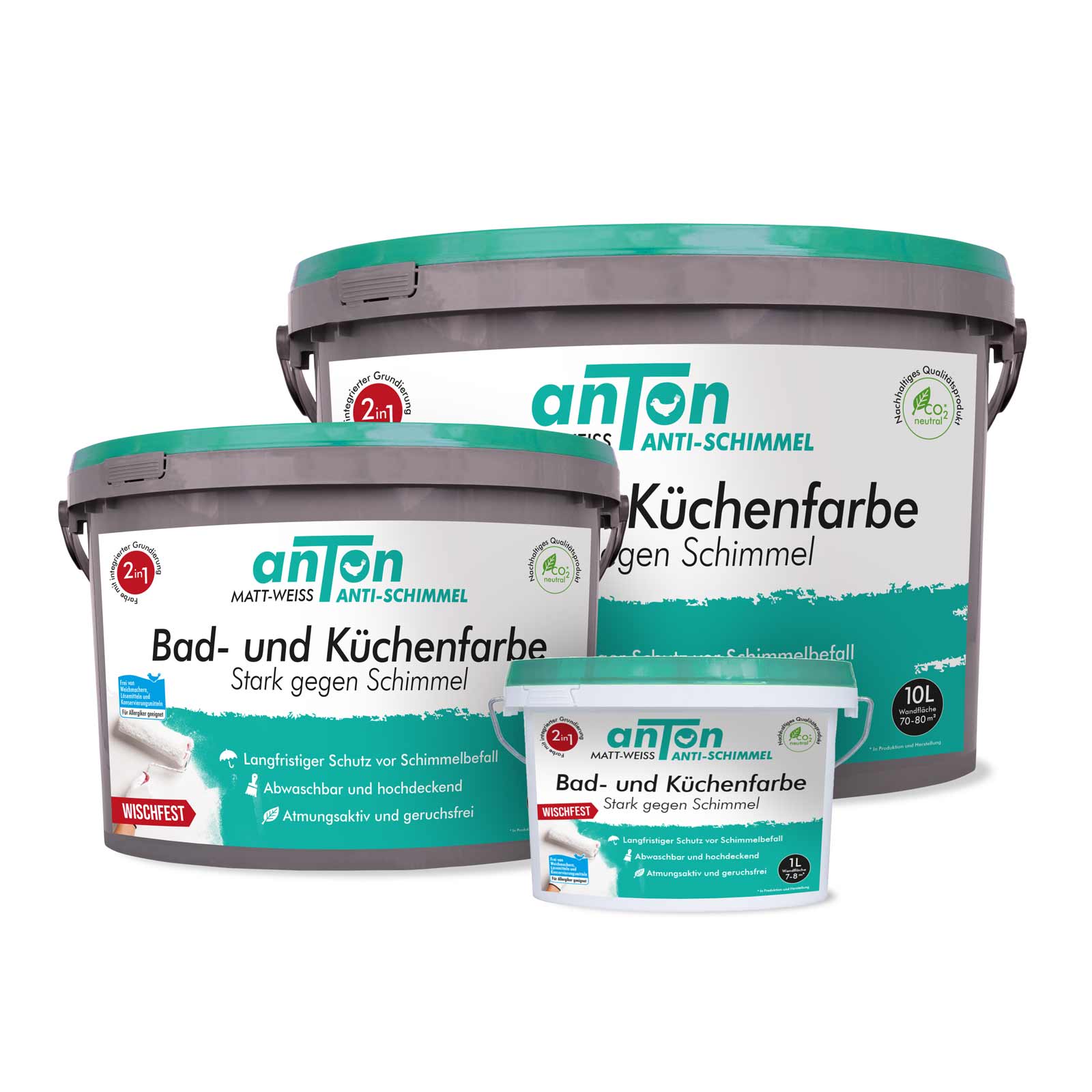 anTon Bad- und Küchenfarbe – Der effektive Anti-Schimmel-Schutz