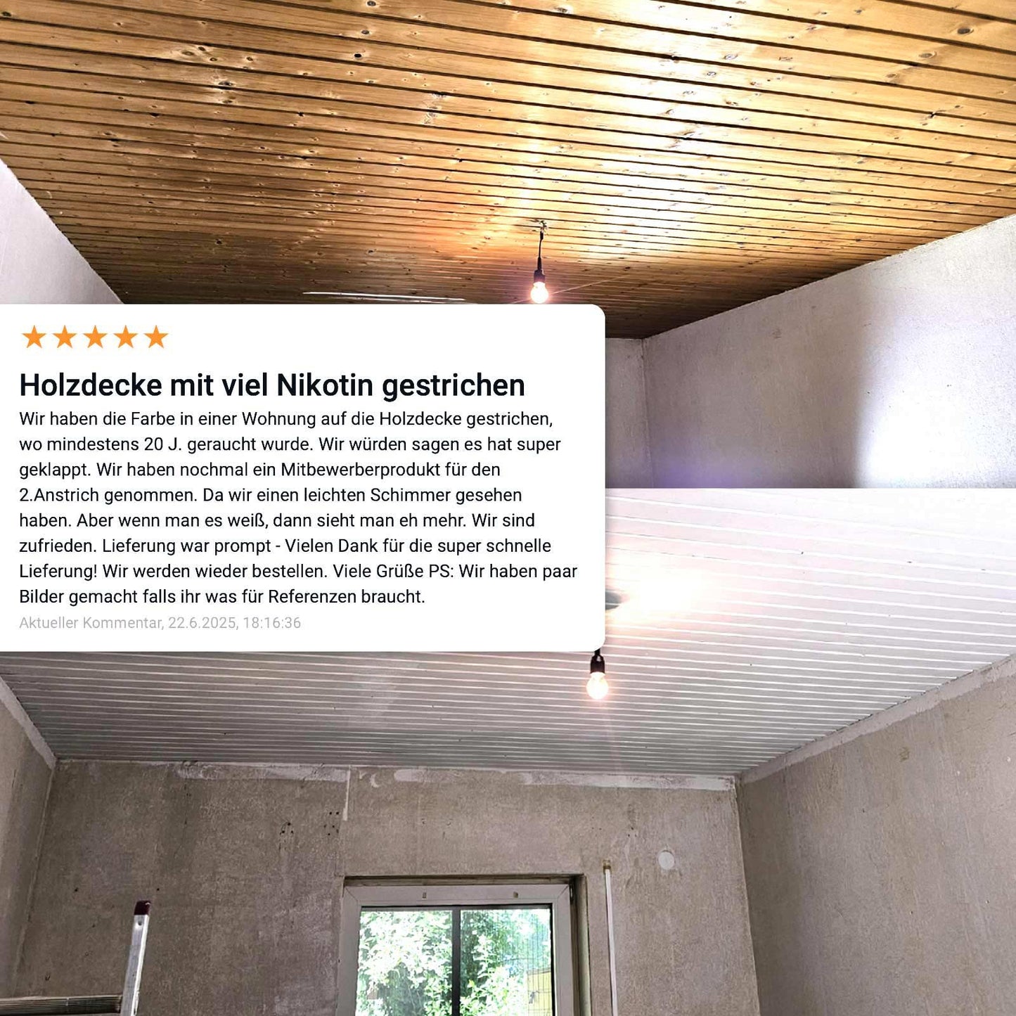 anTon Ruß- und Nikotin Isolierfarbe "Direkt auf Ruß- und Nikotin" - Anti-Nikotin-Farbe für Wände, Decken und Holz - Jetzt mit 25% mehr Inhalt