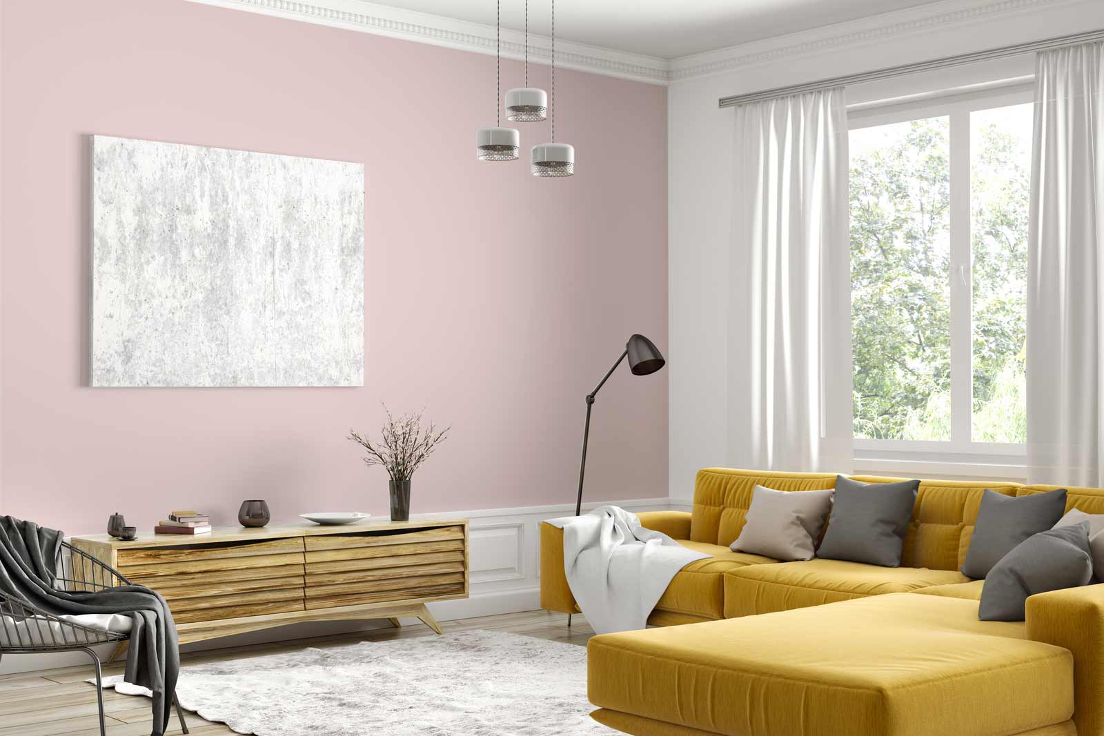 Wohnzimmer streichen