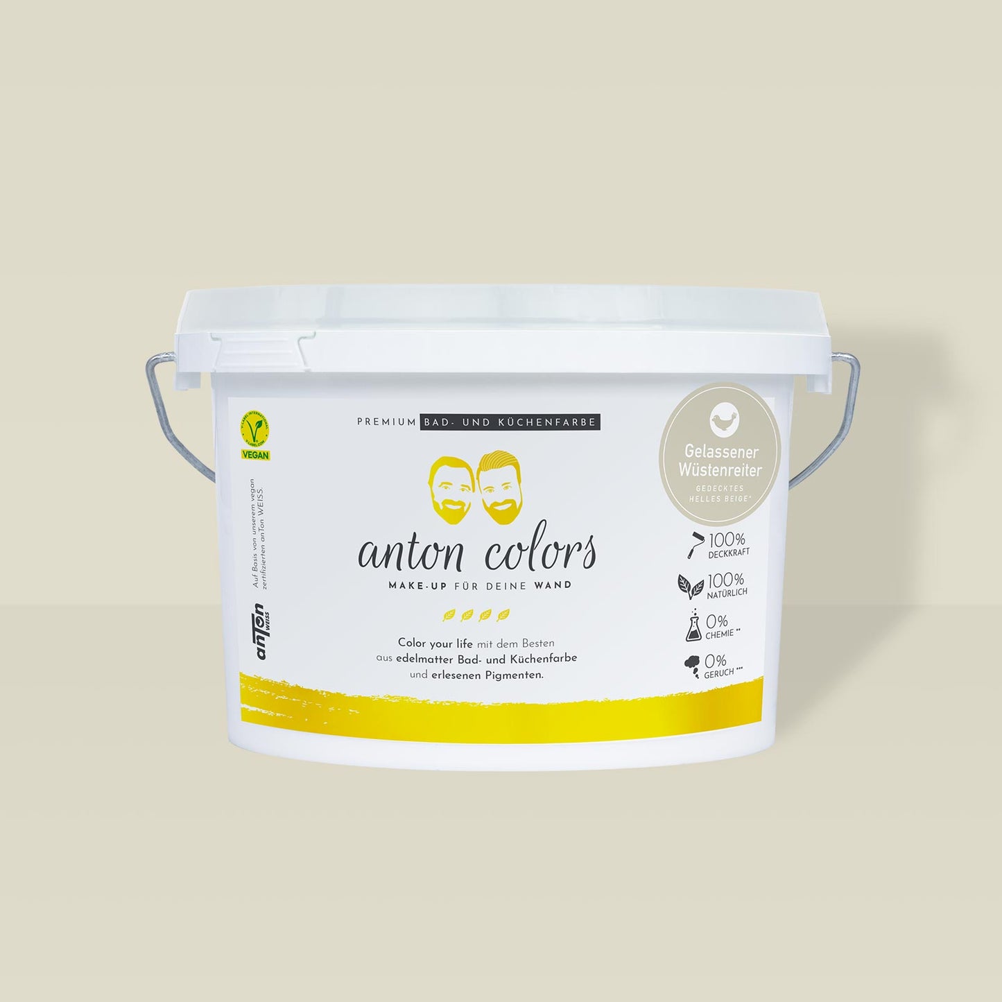 anton colors - Gelassener Wüstenreiter (gedecktes helles Beige)