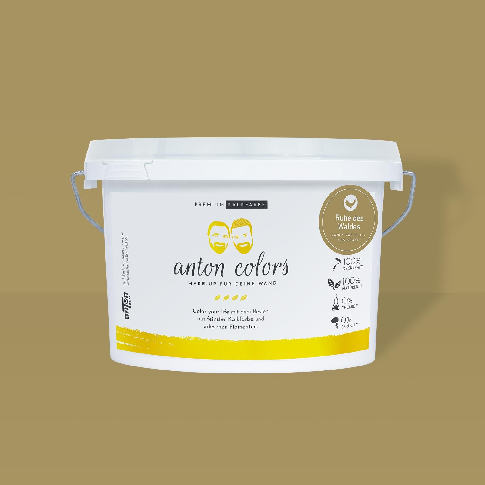 Wandfarbe Khaki