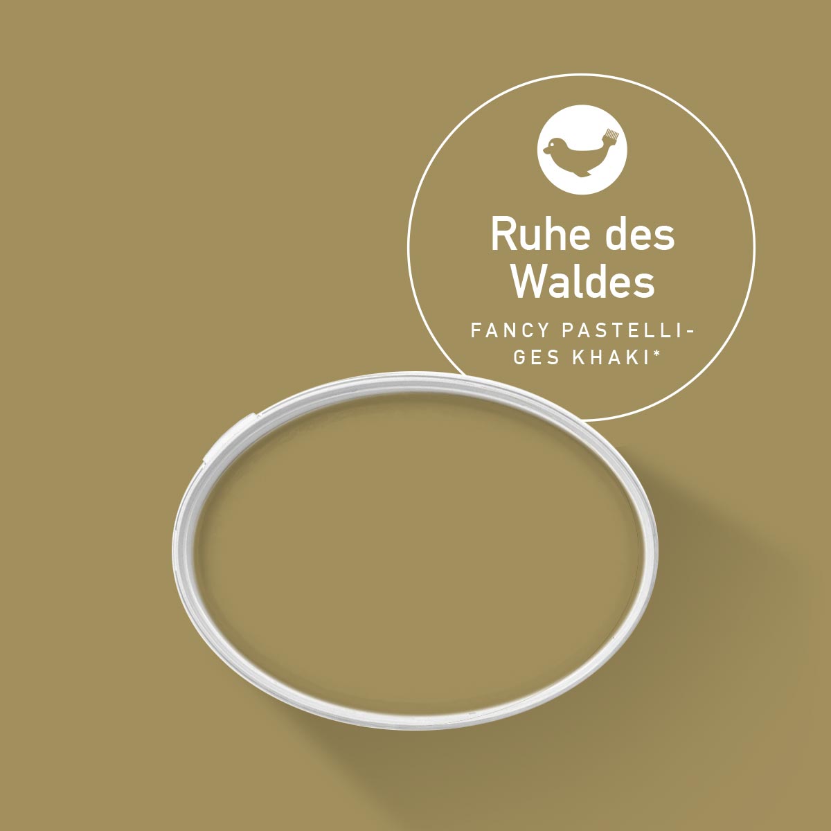 Wandfarbe Khaki