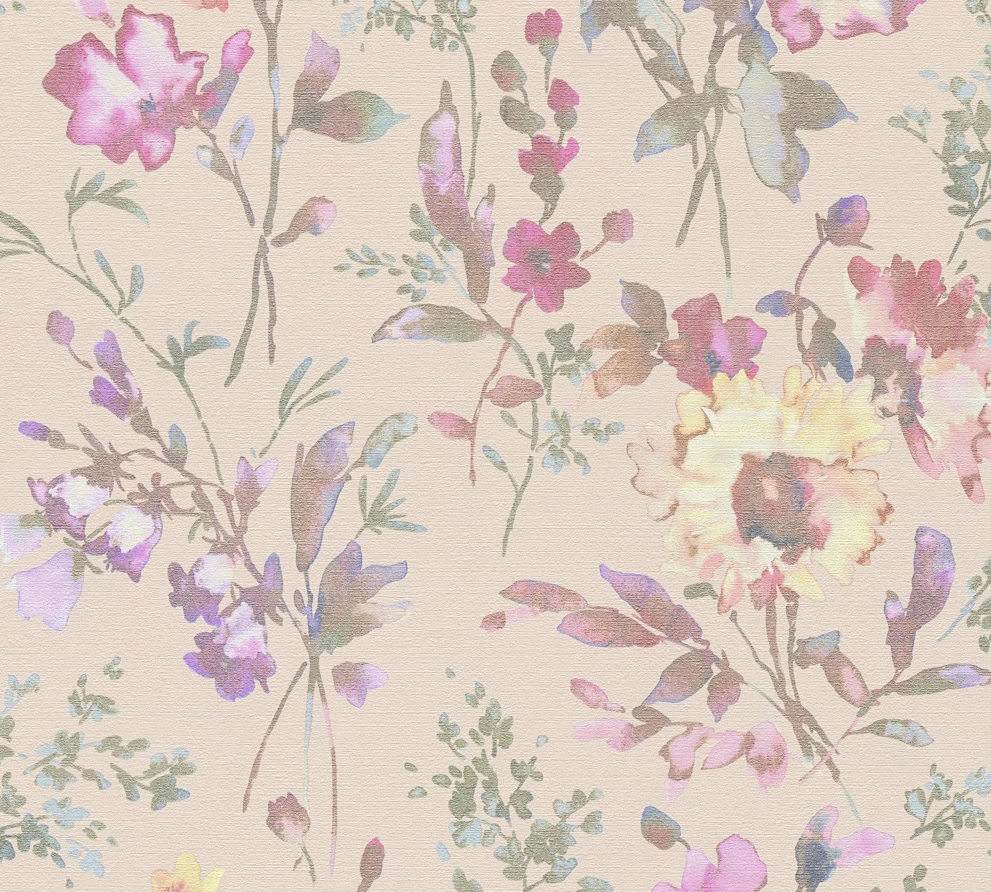 Lárt floral | Vliestapete