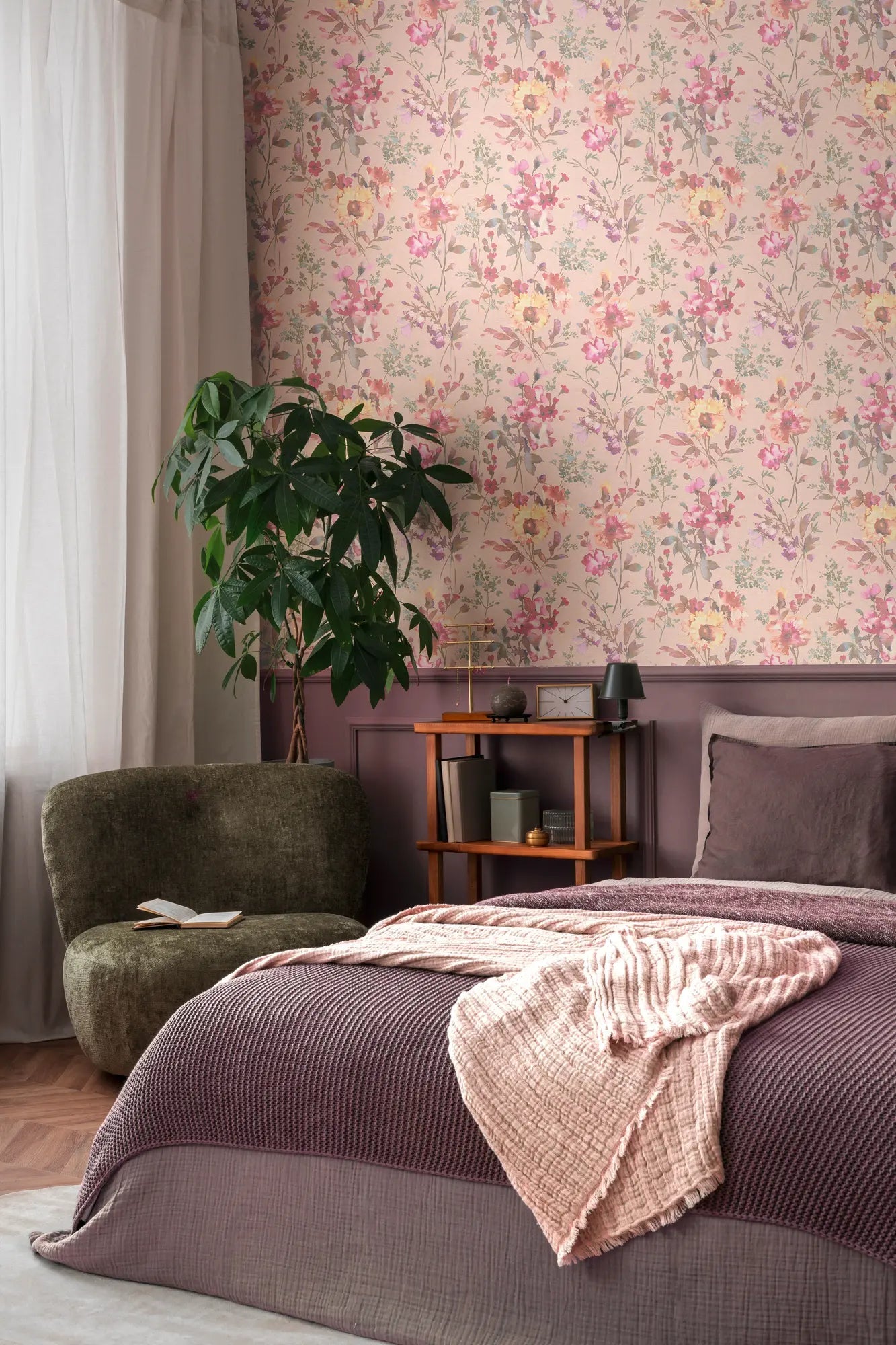 Lárt floral | Vliestapete