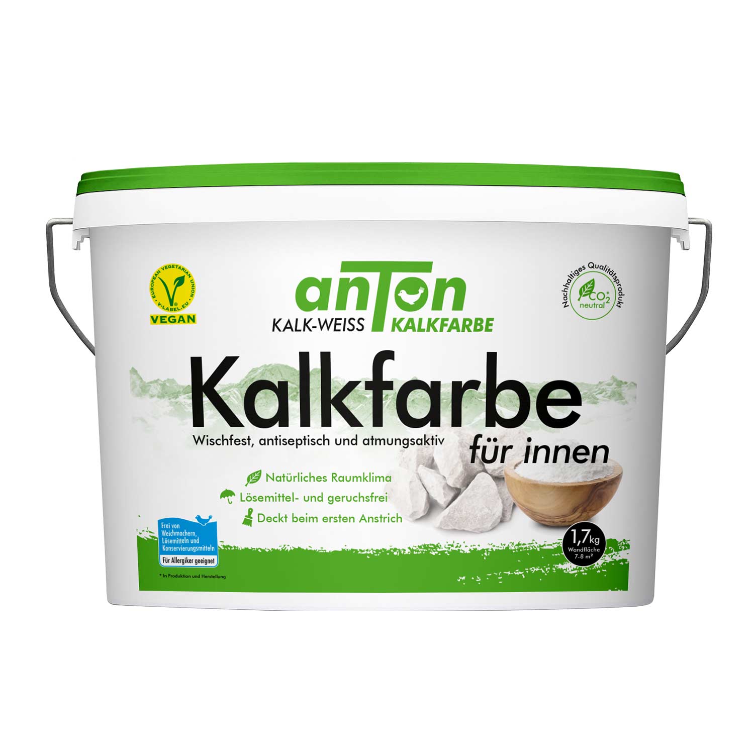 anTon Kalkfarbe für innen - Jetzt 25% mehr Inhalt