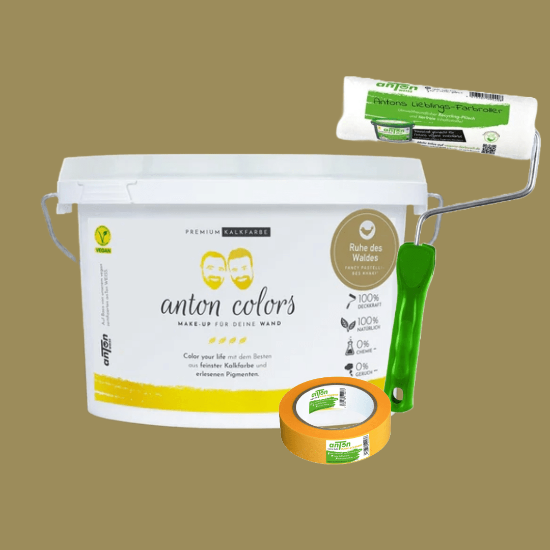 anton colors - Basic Set: Wähle aus 11 Farbtönen + Farbroller + Washi-Tape