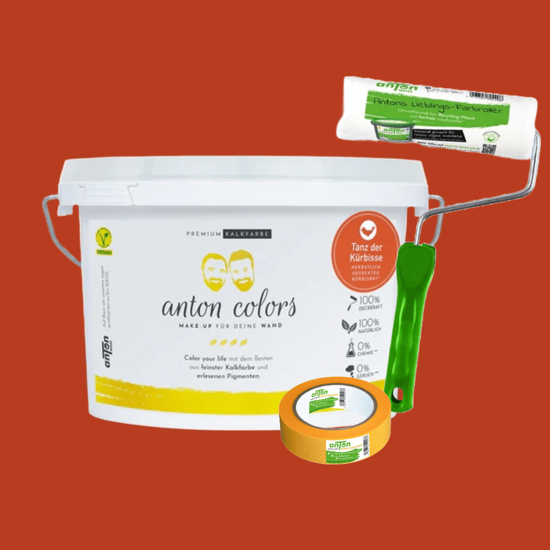 anton colors - Basic Set: Wähle aus 11 Farbtönen + Farbroller + Washi-Tape