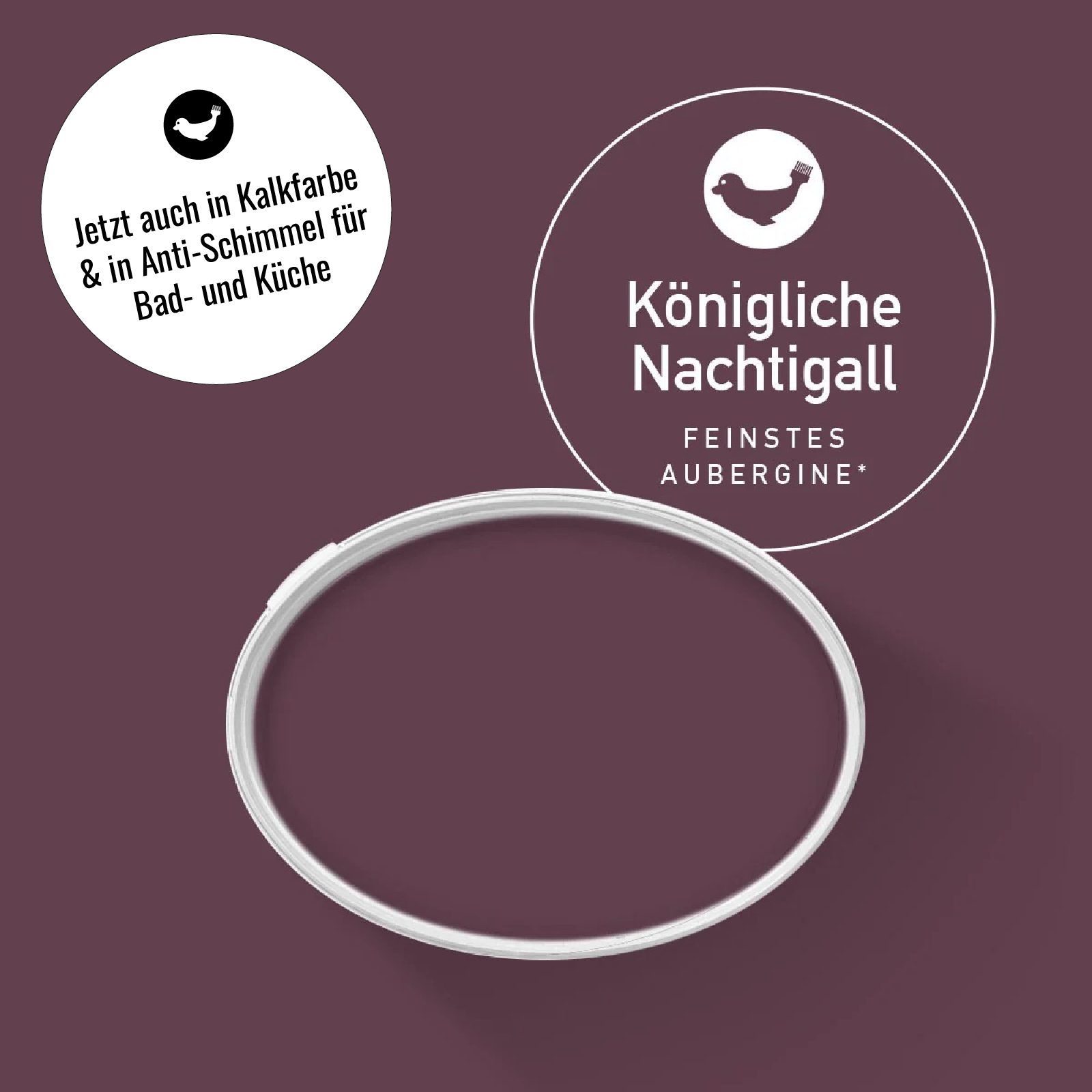 anton colors - Königliche Nachtigall (feinstes Aubergine)