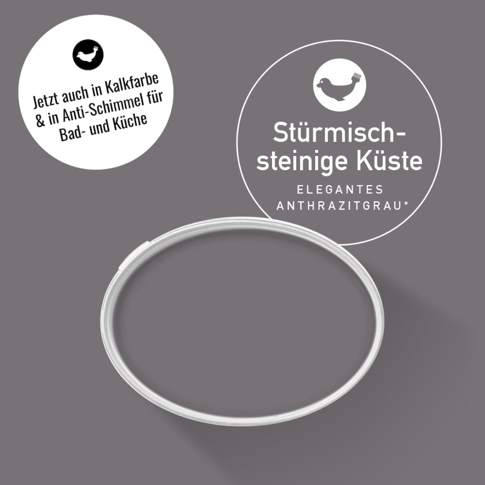 anton colors - Stürmisch steinige Küste (elegantes Athrazitgrau)