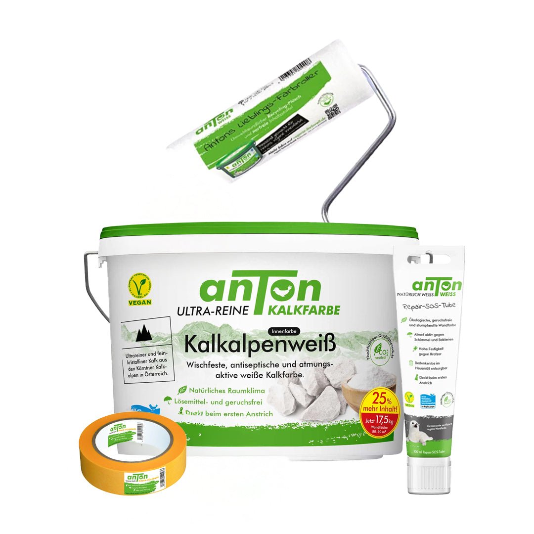 Kalkfarbe Innen Starterset 17,5 kg
