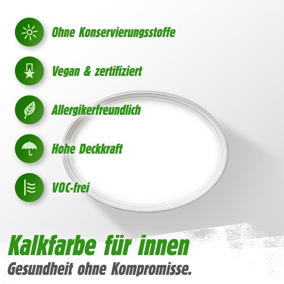 Kalkfarbe für innen