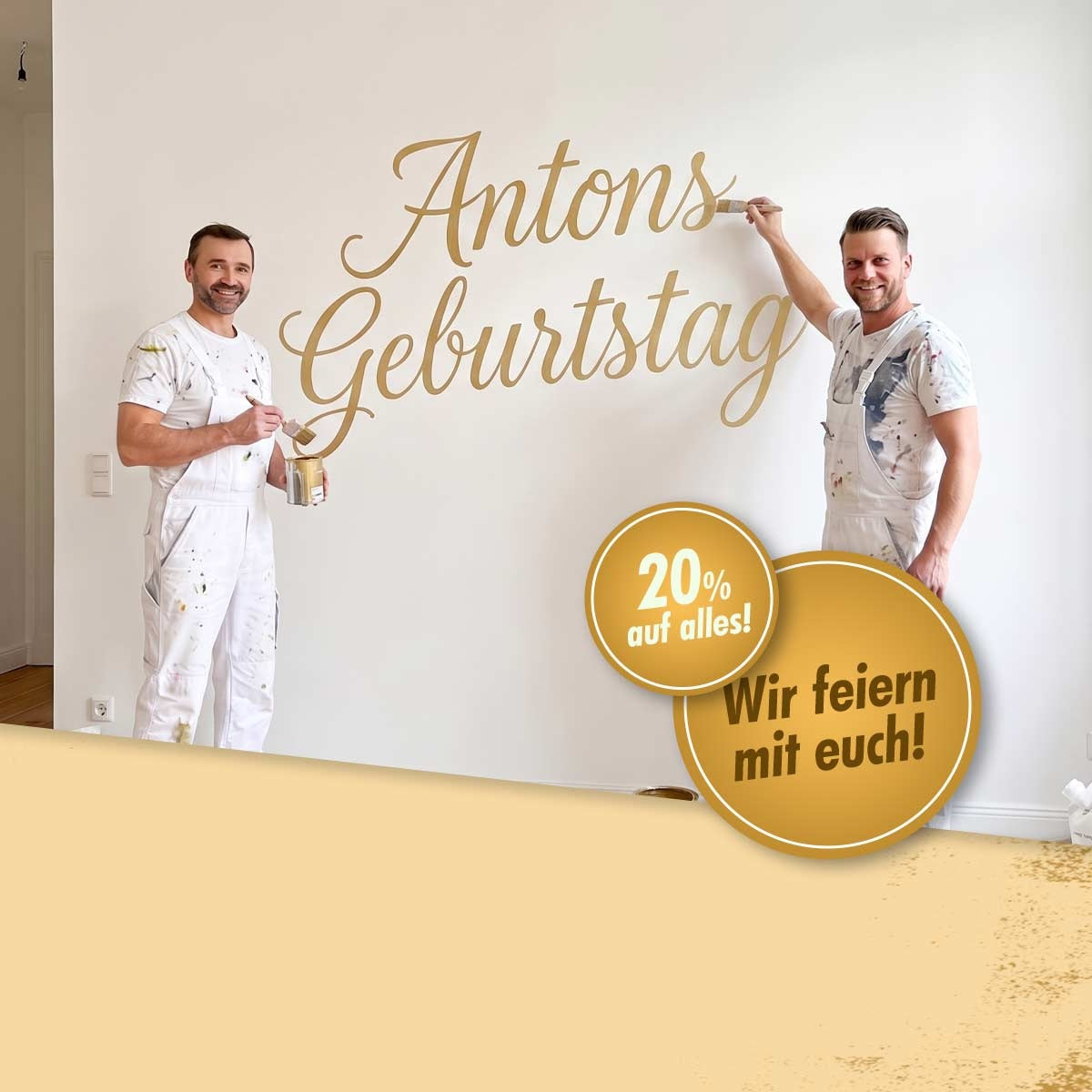 Wir feiern mit euch! 20% auf alles!