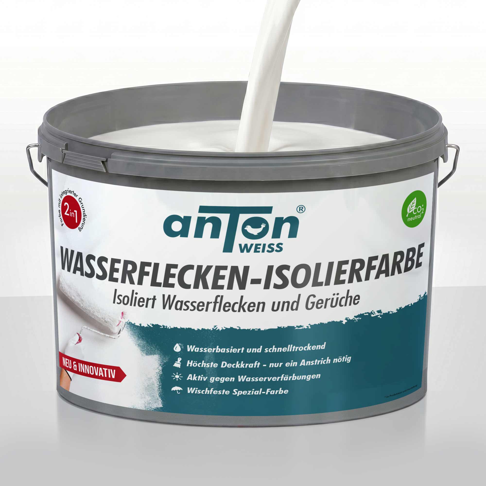 Wasserflecken Isolierfarbe - Stopp gegen Feuchtigkeitsflecken