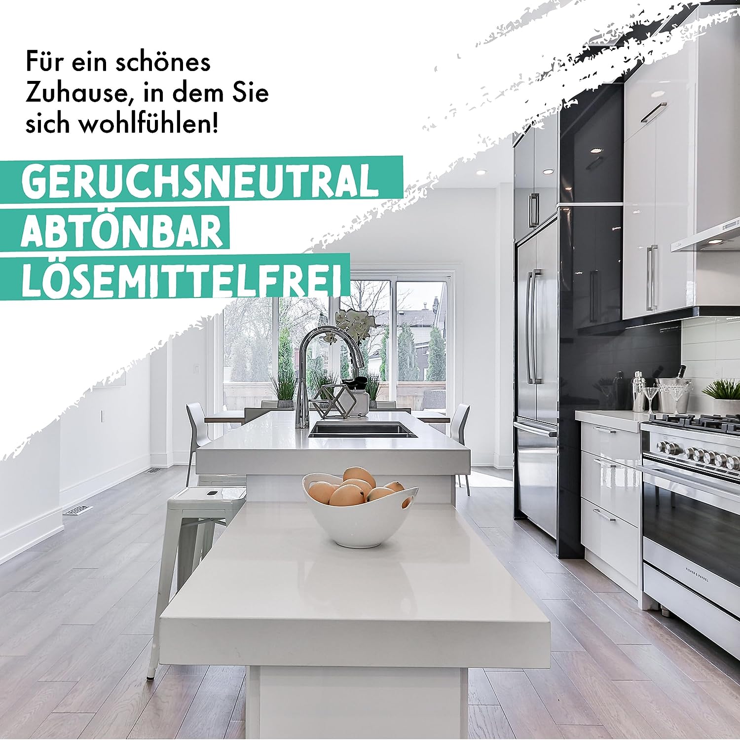 hochqualitativ, Eimer aus premium Plastik, Antischimmelfarbe, Farbe für feuchte Räume, geruchsneutral