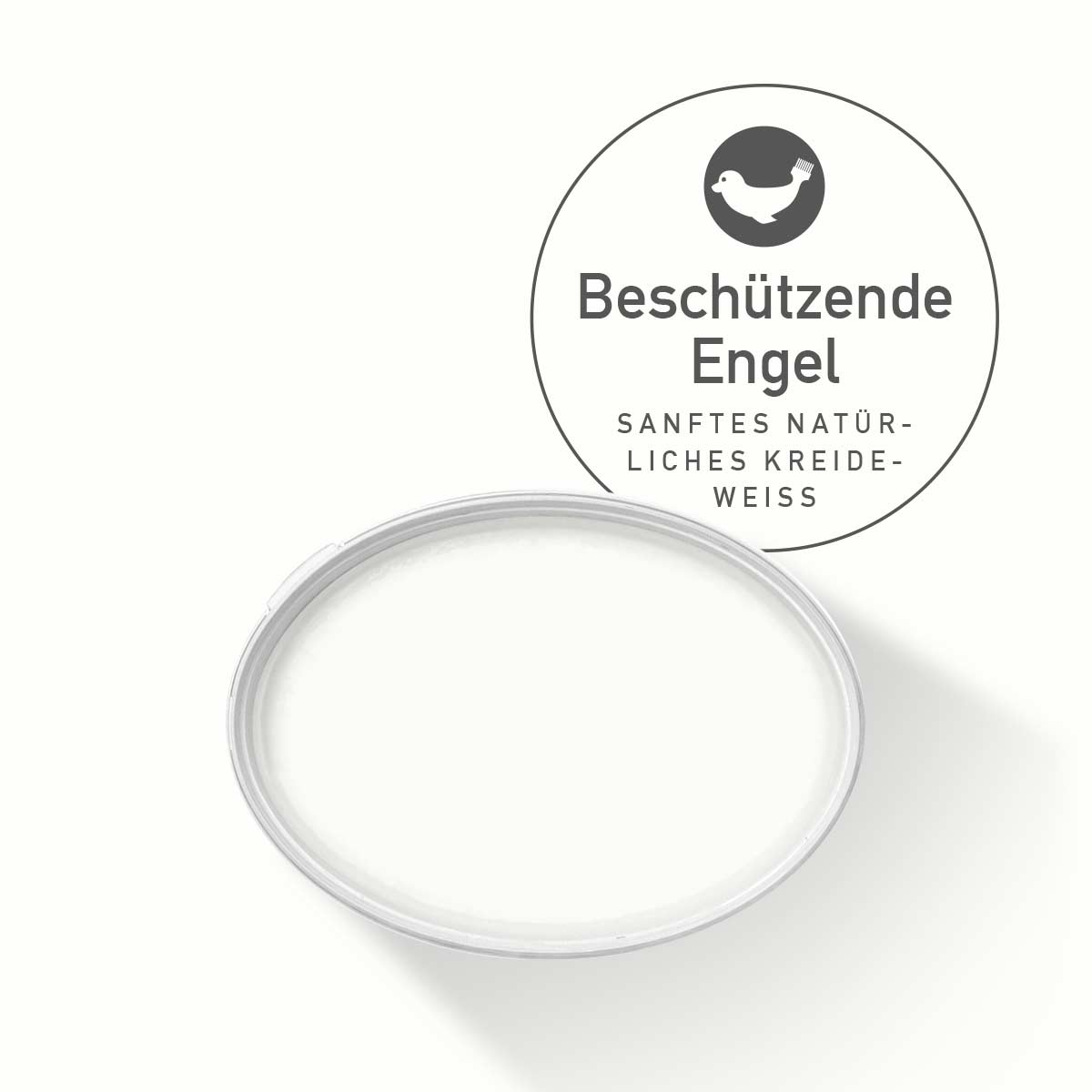 Wandfarbe Kreideweiss