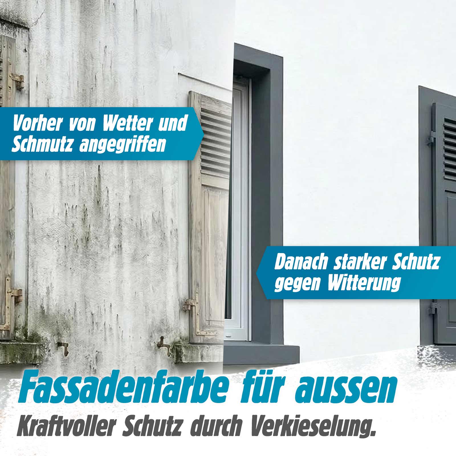 Fassadenfarbe Hybrid Sol-Silikat