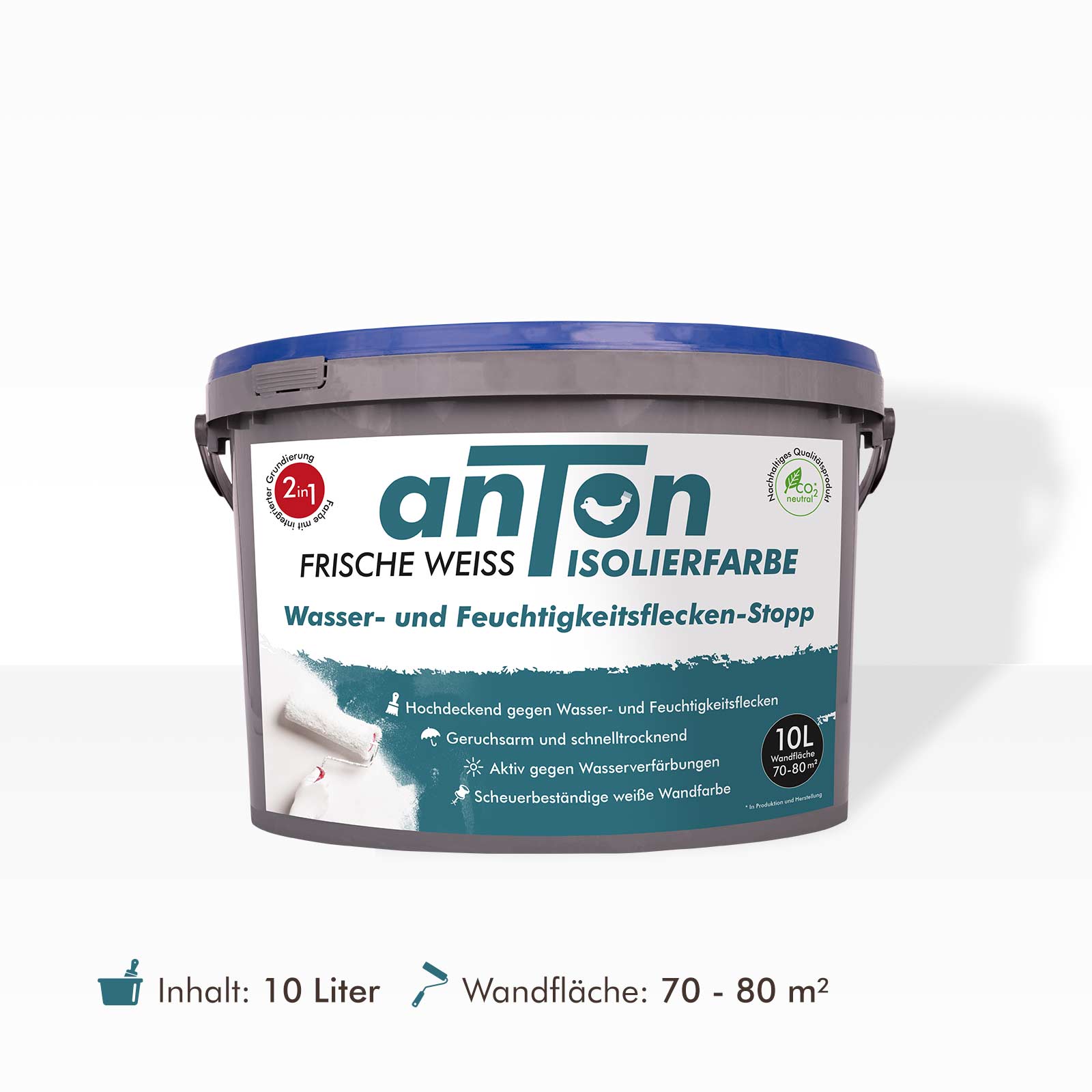 Wasserflecken Isolierfarbe für Wände, Decken und Holz
