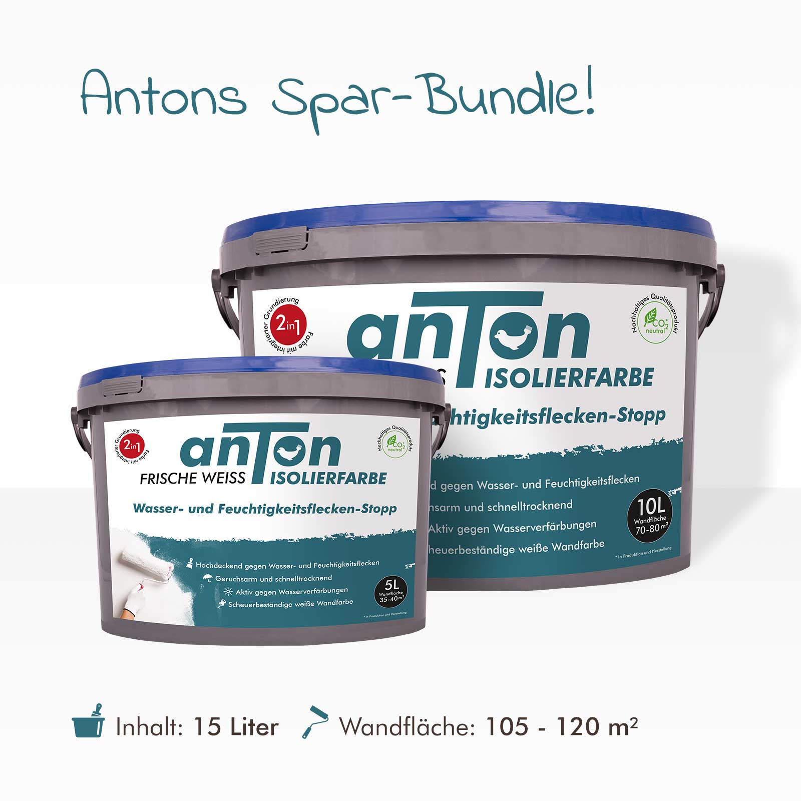 Wasserflecken Isolierfarbe für Wände, Decken und Holz