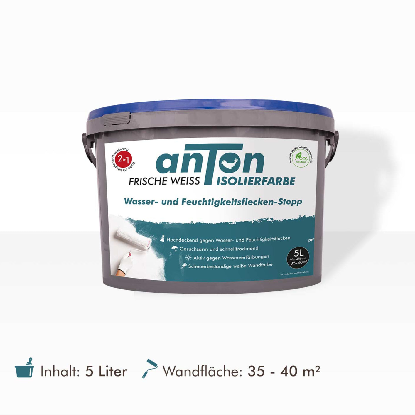 Wasserflecken Isolierfarbe für Wände, Decken und Holz