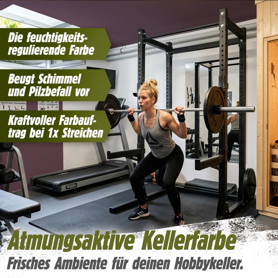 Kellerfarbe für Keller, Garage und Feuchtraum